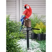 Беспроводной садовый фонарь в форме Попугая (красный) Только в розницу