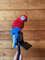 Беспроводной садовый фонарь в форме Попугая (красный) ЯТТ "Домашний Уголок"