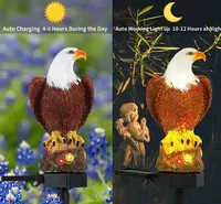 Уличный светильник - садовая фигурка Орёл. ЯТТ "Домашний Уголок"