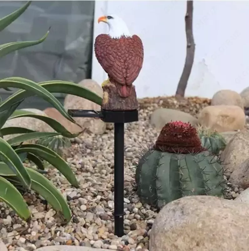 Уличный светильник - садовая фигурка Орёл.