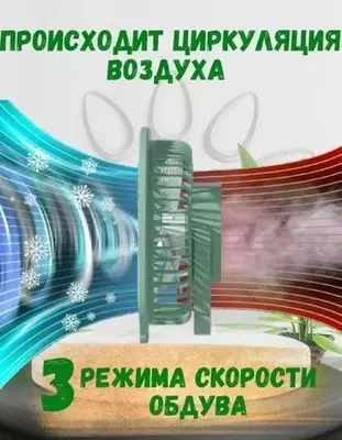 Ручной вентилятор-фонарь