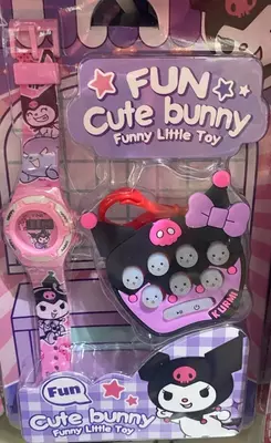 Детские электронные часы Kuromi с мультяшным принтом Только в розницу