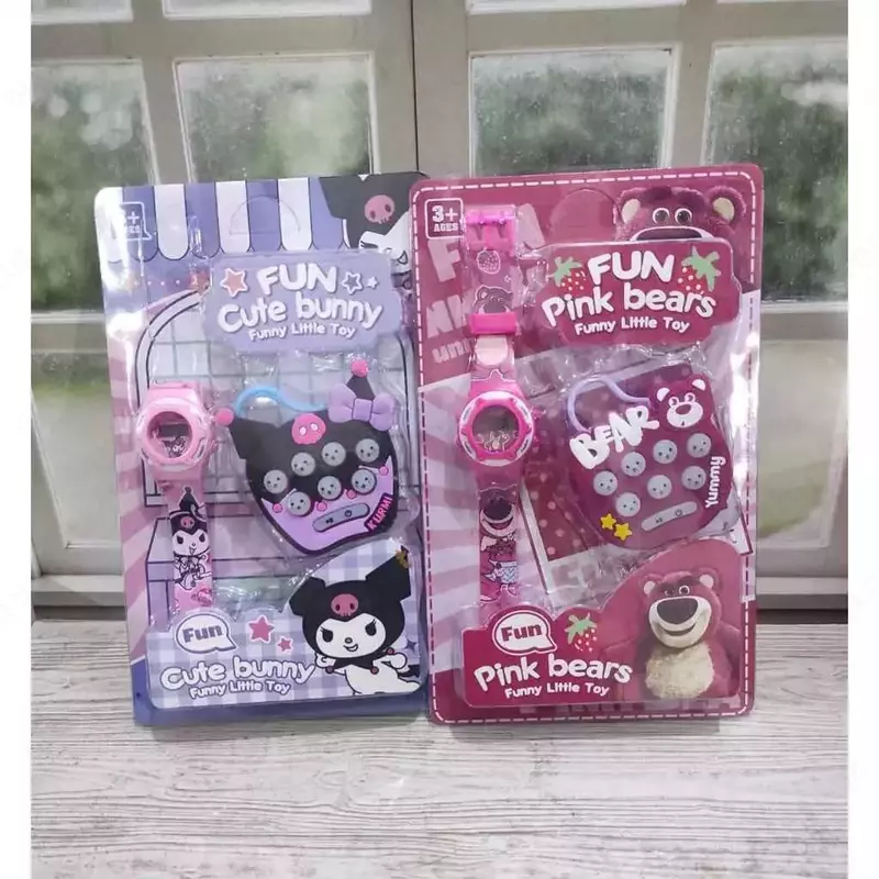 Детские электронные часы Kuromi с мультяшным принтом