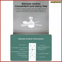 Белый мини-потолочный вентилятор со светодиодной подсветкой. - 450 000 so'm