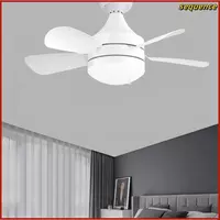 Белый мини-потолочный вентилятор со светодиодной подсветкой. "Domashniy ugolok" XK