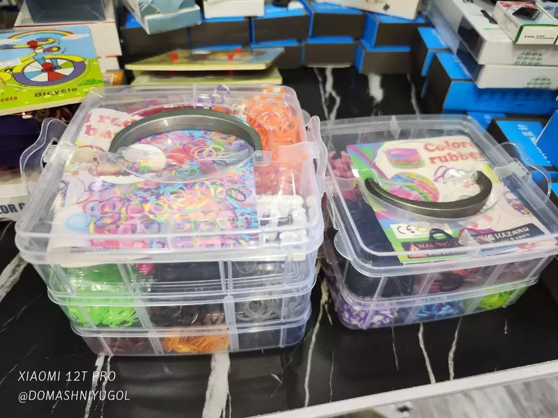   Набор резинок для браслетов (трёхъярусный)