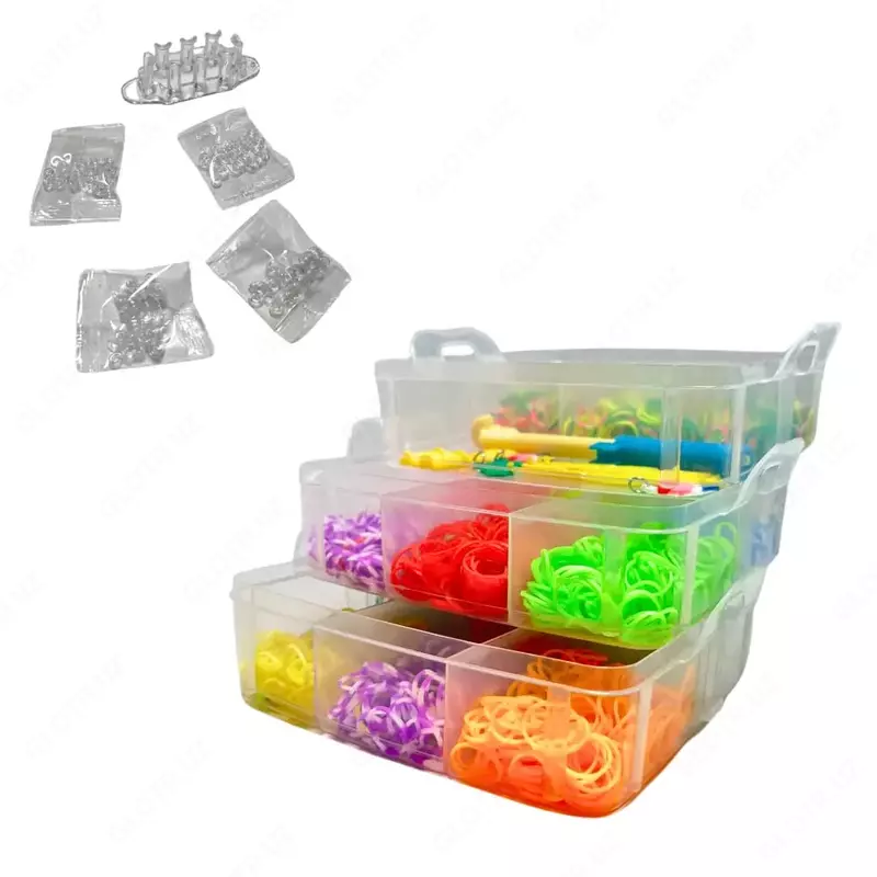  Набор резинок для браслетов (трёхъярусный) - 