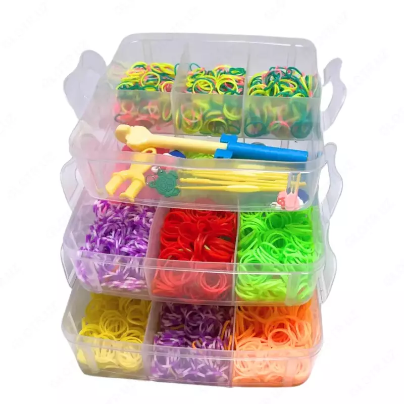  Набор резинок для браслетов (трёхъярусный) - Домашний Уголок