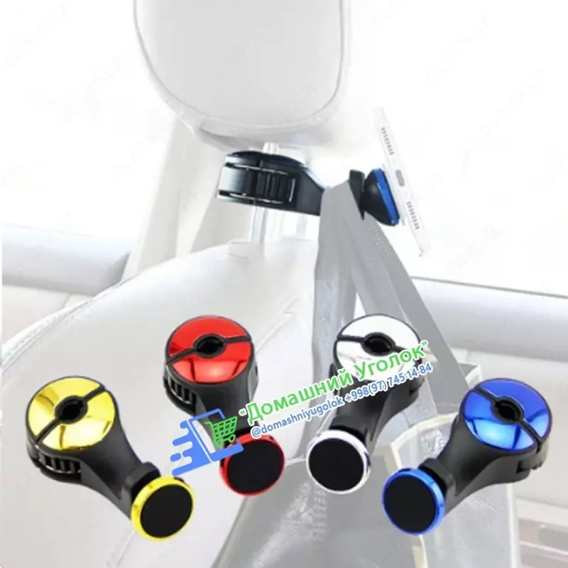 Универсальный держатель телефона на подголовник сиденья авто