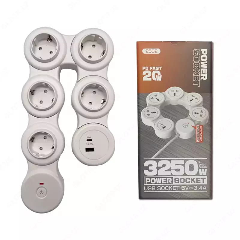 Змеиный поворотный удлинитель для настольного сокета.