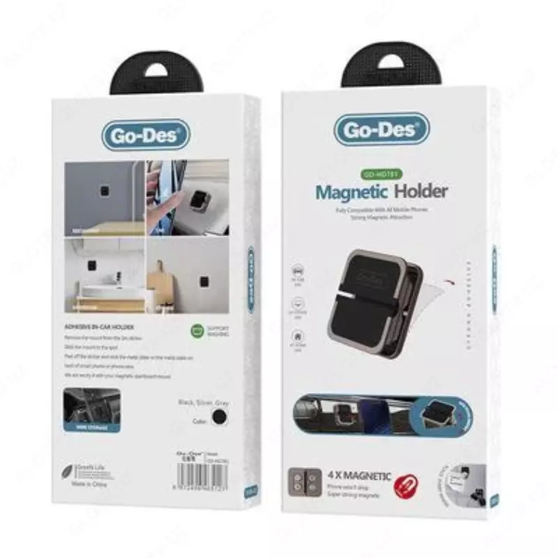 Магнитный автомобильный держатель для телефона Go Des GD-HD781 Только в розницу