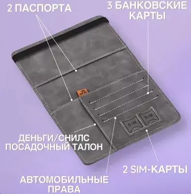 100 000 сум / шт. Обложка органайзер для паспорт 3в1