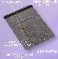 100 000 сум Обложка органайзер для паспорт 3в1