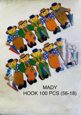 Универсальные настенные крючки в виде смайлика (6 шт.)