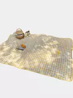 Коврик для пикника с плетённой корзиной (150×200см)