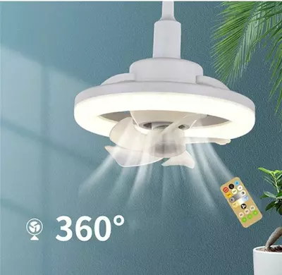 Потолочный вентилятор-лампа с цоколем