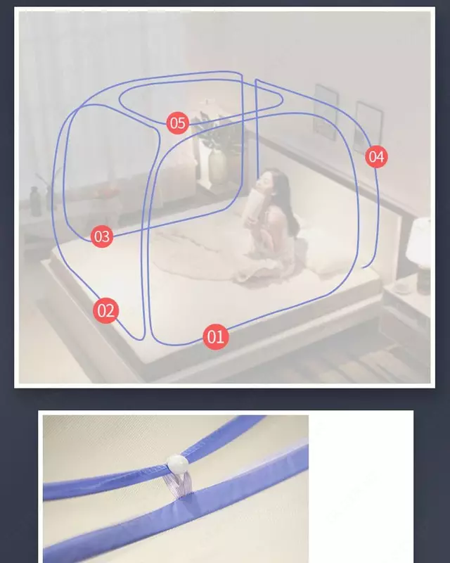 Москитная сетка на кровать от комаров мух мошек защитная - ЯТТ "Домашний Уголок"