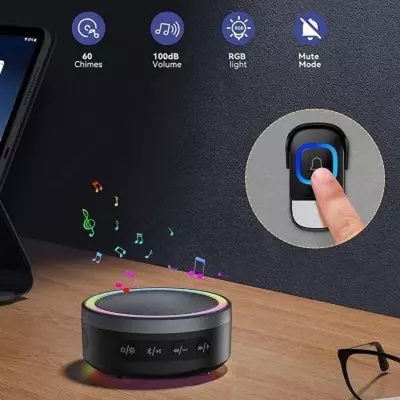 Беспроводной дверной звонок с динамиком и Bluetooth RL-BT01 Используйте его как обычный рингтон во время воспроизведения любимой музыки. Выбирайте из 60 мелодий, регулируйте громкость (от 0 дБ до 10 Беспроводной дверной звонок с динамиком и Bluetooth RL-BT01 Используйте его как обычный рингтон во время воспроизведения любимой музыки. Выбирайте из 60 мелодий, регулируйте громкость (от 0 дБ до 10
