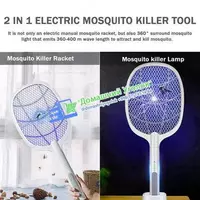 Мухобойка-ловушка насекомых 2-в-1 USB-C на подставке «Ракетка-автомат Электрическая мухобойка – инновационная модель