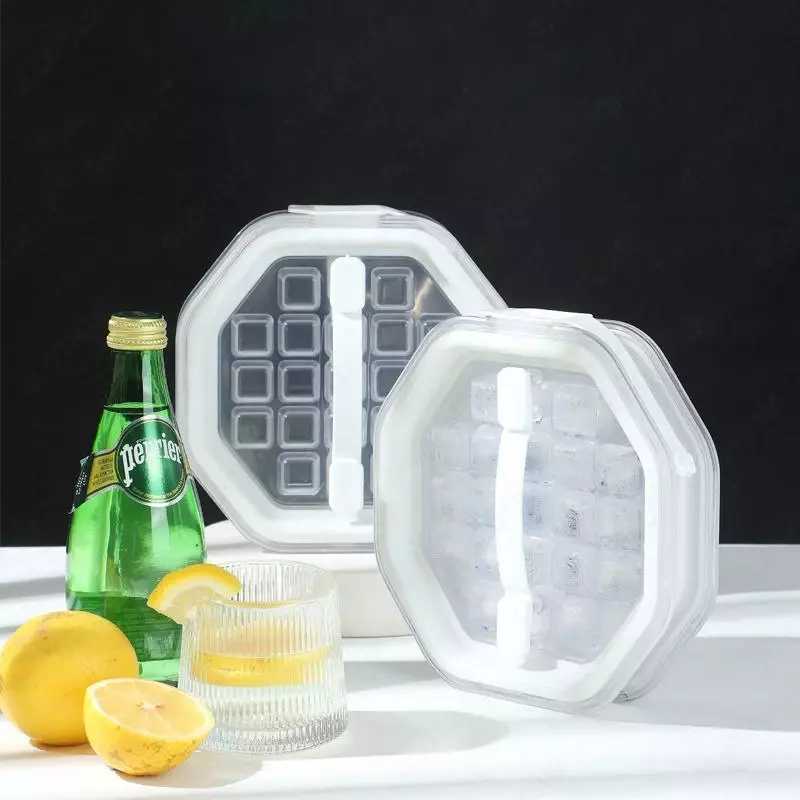 Портативная силиконовая форма для льда в виде бутылки 2 в 1