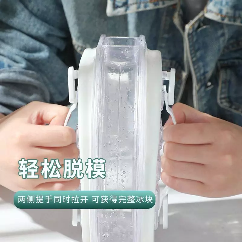 Портативная силиконовая форма для льда в виде бутылки 2 в 1