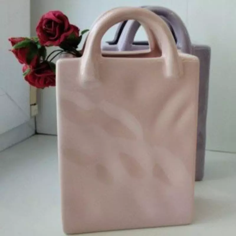 Керамическая ваза "Сумочка " (маленькая-20х12х5,5 см.)