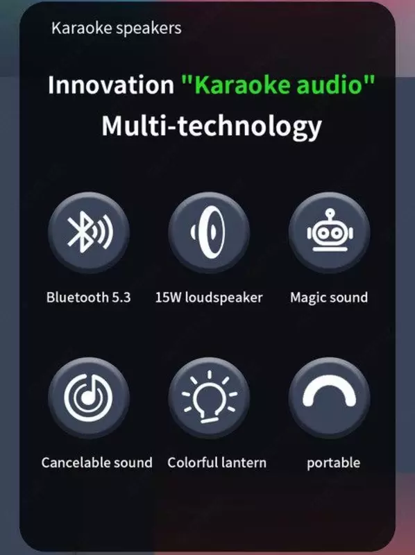 Маленькая домашняя портативная Bluetooth Колонка для караоке, двойной беспроводной микрофон, звуковая шкатулка для прямого эфира, FM-радио, TF-карта, USB Сабвуфер, музыкальный центр, аудио