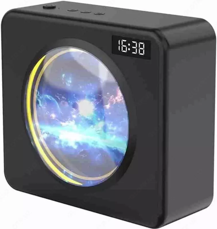 Bluetooth-колонка BauTech портативная с имитацией виниловой пластинки Чёрный Портативная Bluetooth-колонка с имитацией виниловой пластинки - может стать прекрасным дополнением к домашнему интерьеру. В