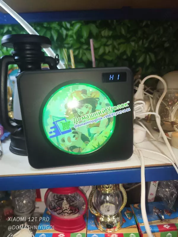 Bluetooth-колонка BauTech портативная с имитацией виниловой пластинки Чёрный Портативная Bluetooth-колонка с имитацией виниловой пластинки - может стать прекрасным дополнением к домашнему интерьеру. В