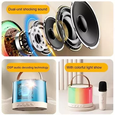 что делает ее идеальным выбором для любителей петь караоке. -Она оснащена Bluetooth 5.1