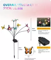 300 000 сум Декоративные садовые фонари-бабочки на солнечной батарее