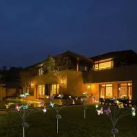 Декоративные садовые фонари-бабочки на солнечной батарее ЯТТ "Домашний Уголок"