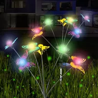 300 000 so'm Водонепроницаемый светодиодный садовый фонарь на солнечной батарее в виде бабочки.