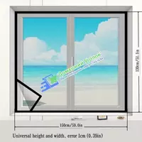 Москитная сетка на окно с клейкой лентой (130*150см)