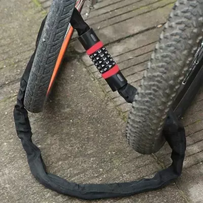 Противоугонная цепь с замком 5-значной кодовой комбинацией. - 90 000 сум / шт.