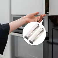 Популярная система защелки для двери шкафа с функцией нажатия и открывания.