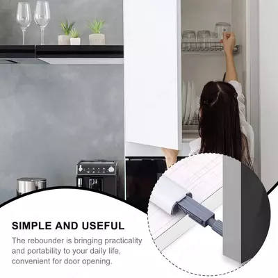 Популярная система защелки для двери шкафа с функцией нажатия и открывания.