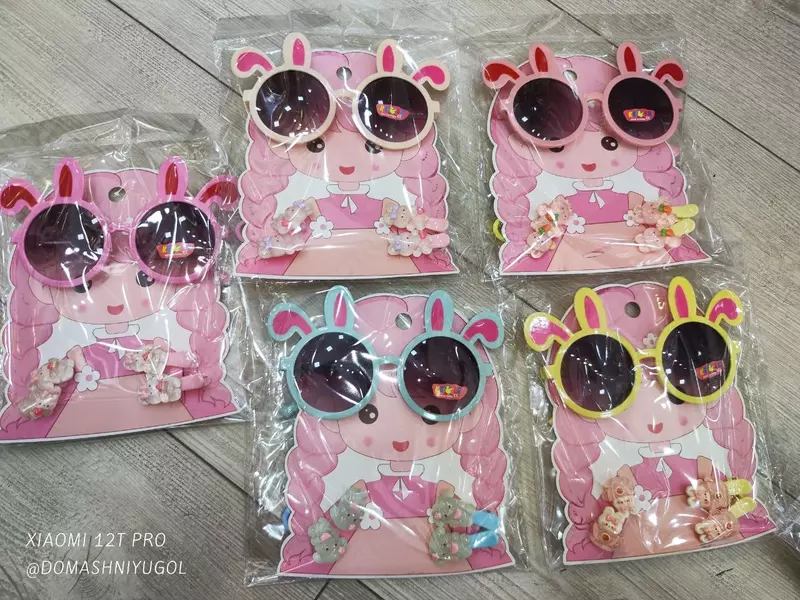 Набор для девочек "Солнцезащитные очки с ушками"
