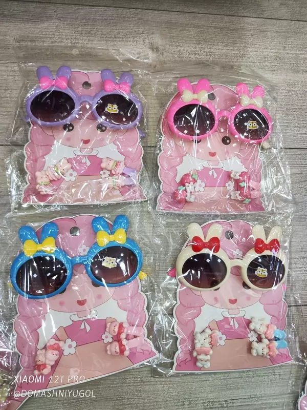 Набор для девочек "Солнцезащитные очки с ушками" - 35 000 so'm