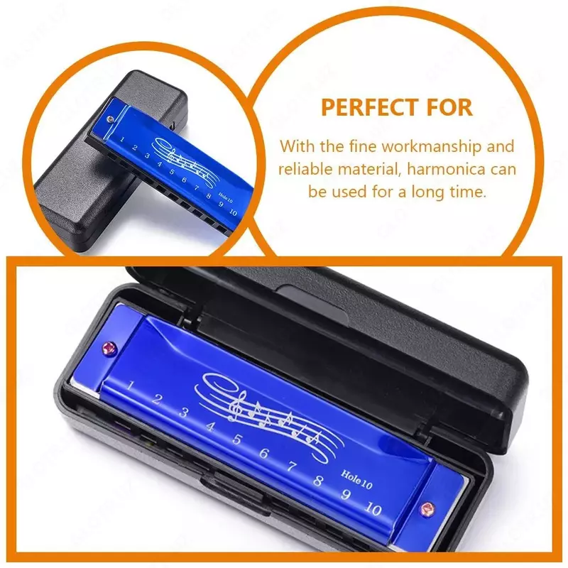 Портативная губная гармошка (10,40X2,80X1,90см/4,09X1,10X0,75 дюйма)