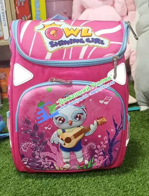 Ранец первоклассника с 3D-мультяшной совой с гитарой