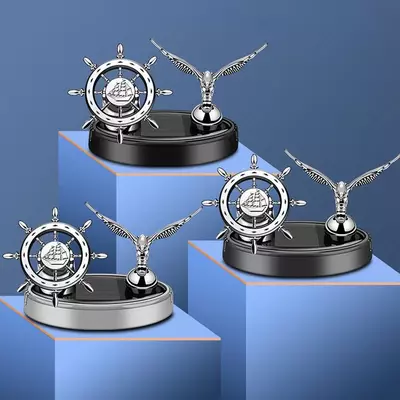 Освежитель воздуха в форме штурвал корабля и чайки на солнечных батареях