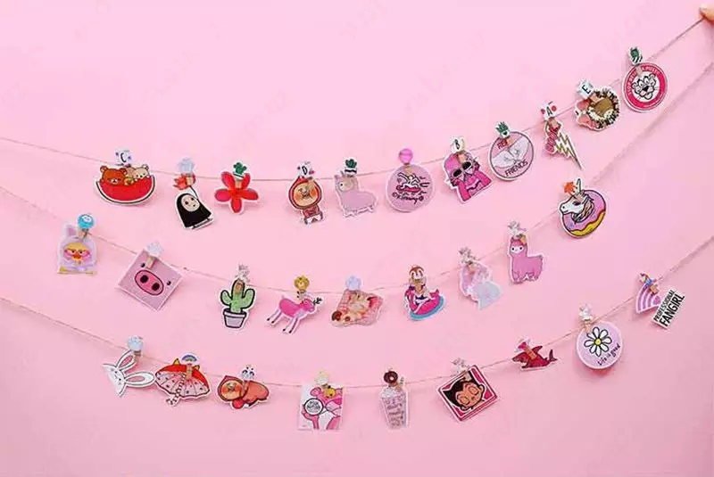 Оригинальные прищепки с декоративными деталями в виде ракушек, цветочков, бантиков и.т.д.