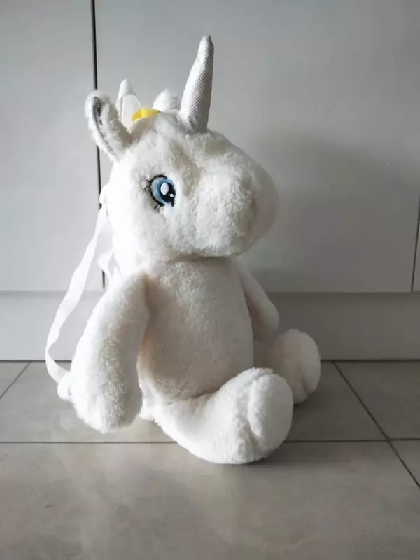 Детский рюкзачок в виде плюшевой игрушки единорога