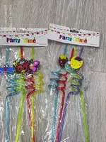 Многоразовые акриловые трубочки Curly Straws в форме фигурных соломинок для питья напитков (4 шт.) Только в розницу