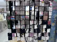 Светоотражающая занавеска из фольги на чёрном фоне (30*30 см) Только в розницу