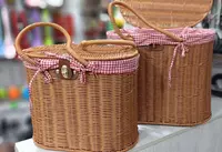  Плетенная корзина для пикника. Domashniy ugolok XK