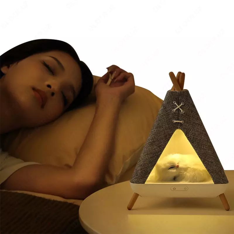 Регулируемая палатка образная декоративная лампа для домашних животных.