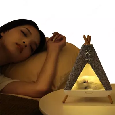 Регулируемая палатка образная декоративная лампа для домашних животных.