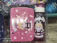 Детский ланч-бокс со столовыми приборами и бутылкой